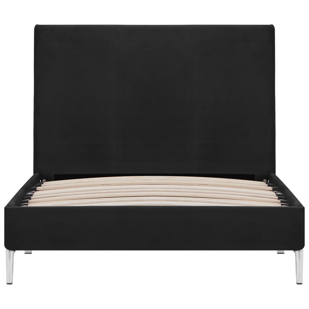 Bedframe Stof 90 x 200 cm Zwart