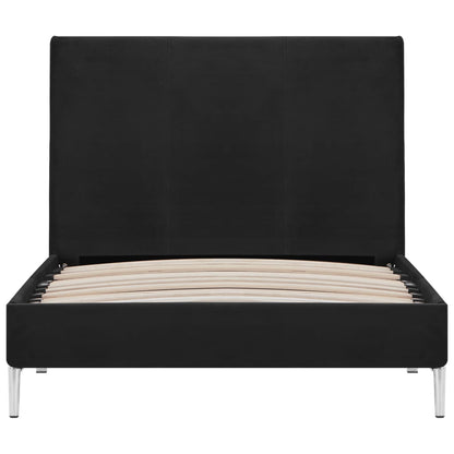 Bedframe Stof 90 x 200 cm Zwart