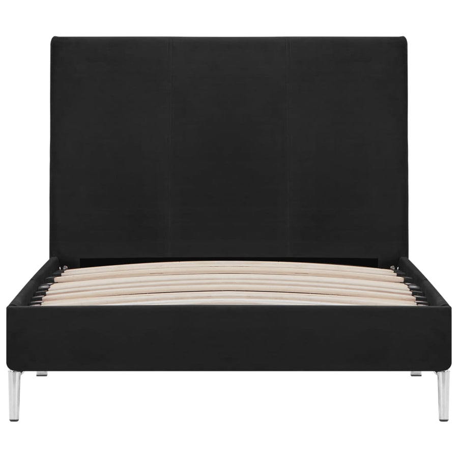 Bedframe Stof 90 x 200 cm Zwart