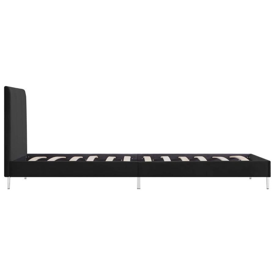 Bedframe Stof 90 x 200 cm Zwart