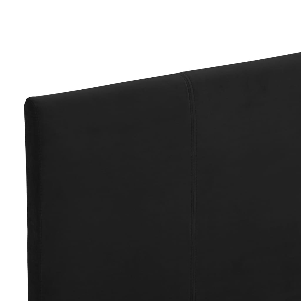 Bedframe Stof 90 x 200 cm Zwart