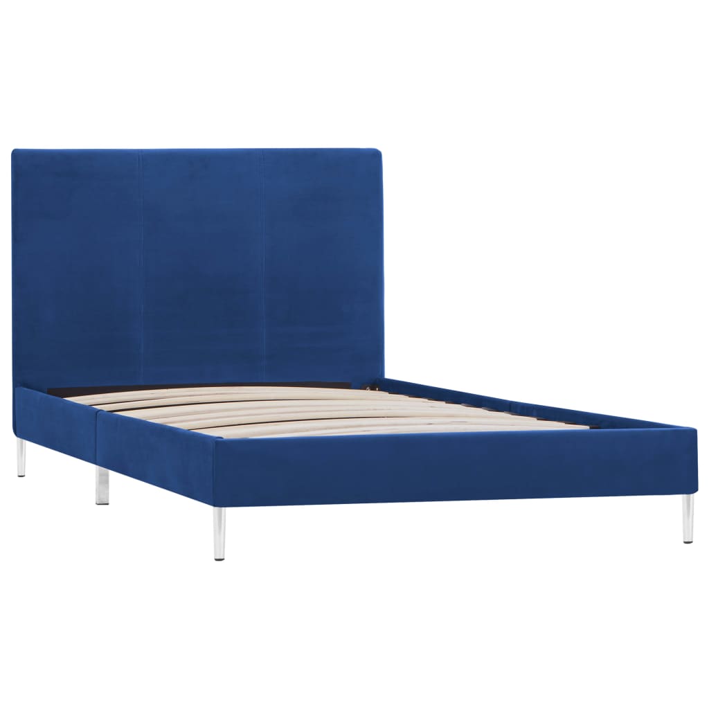 Bedframe Stof 90 x 200 cm Blauw