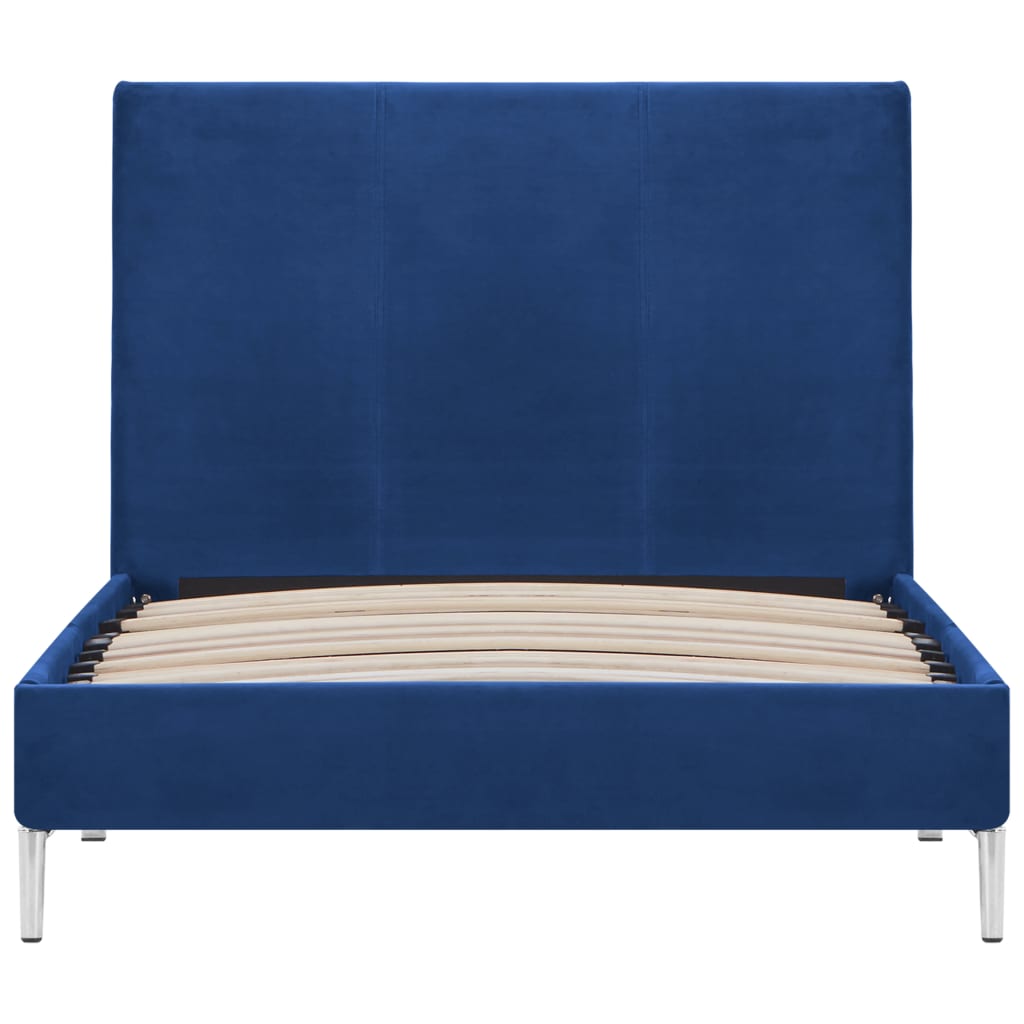 Bedframe Stof 90 x 200 cm Blauw
