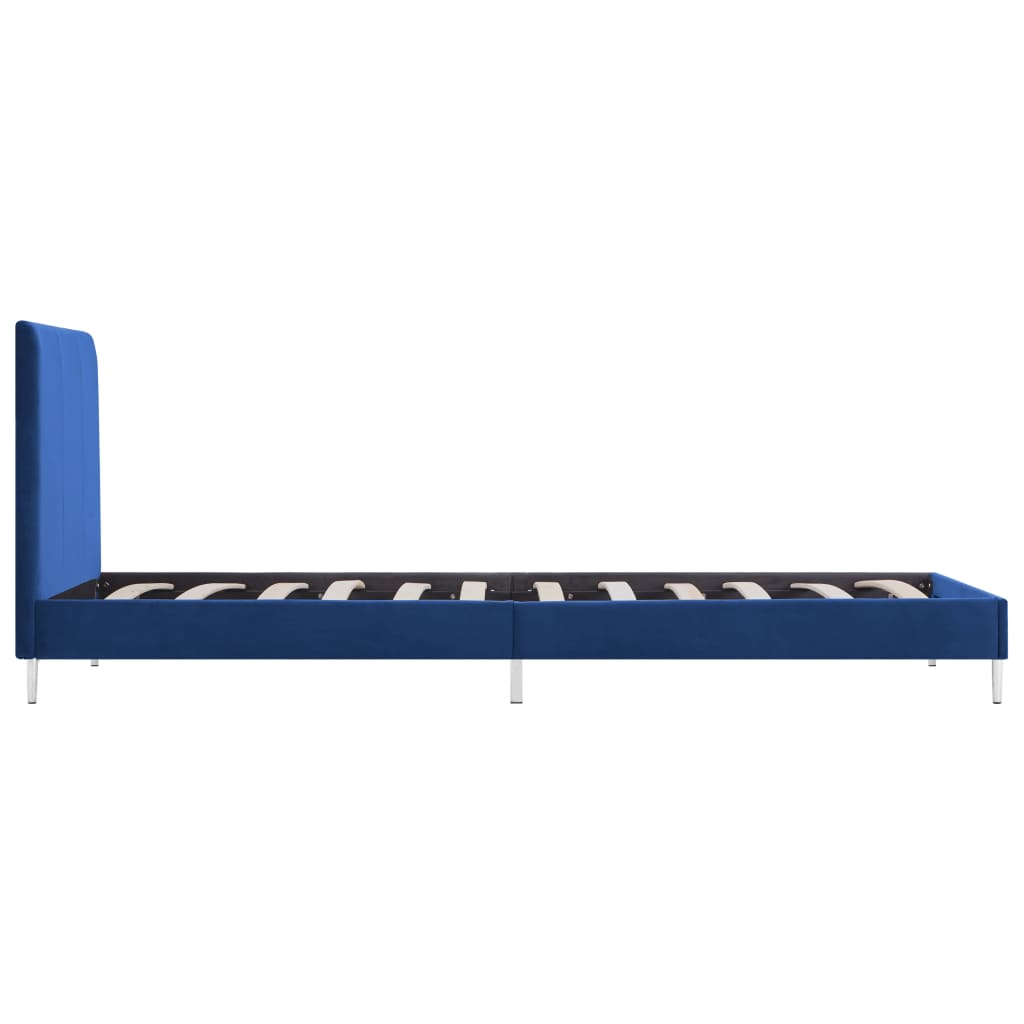 Bedframe Stof 90 x 200 cm Blauw