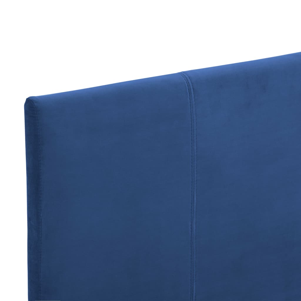 Bedframe Stof 90 x 200 cm Blauw