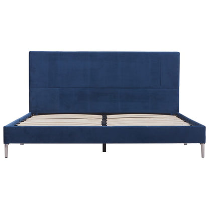 Bedframe Stof 160 x 200 cm Blauw