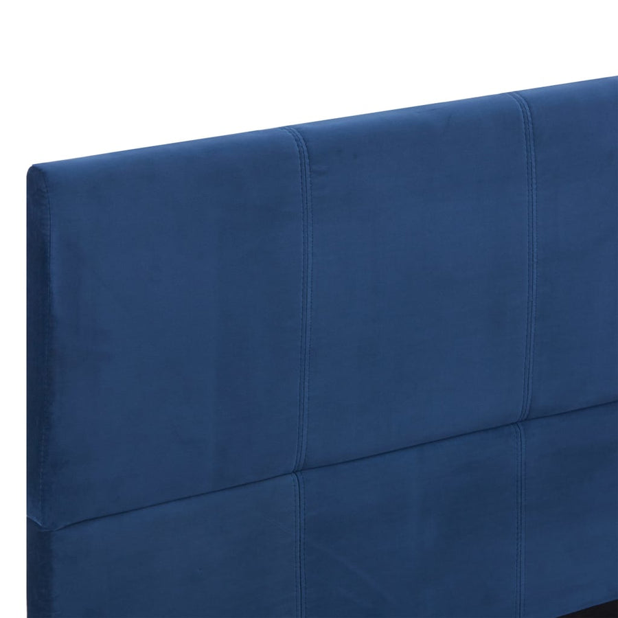 Bedframe Stof 160 x 200 cm Blauw