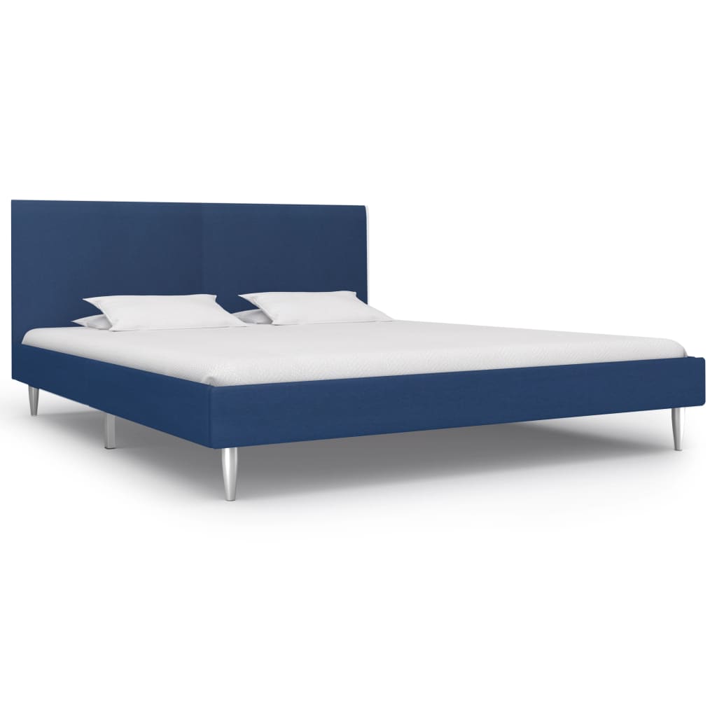 Bedframe Stof 180 x 200 cm Blauw