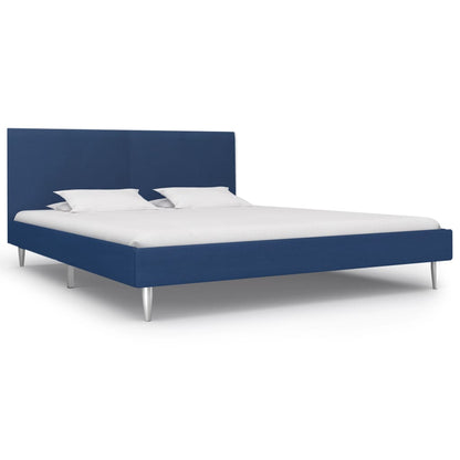 Bedframe Stof 180 x 200 cm Blauw