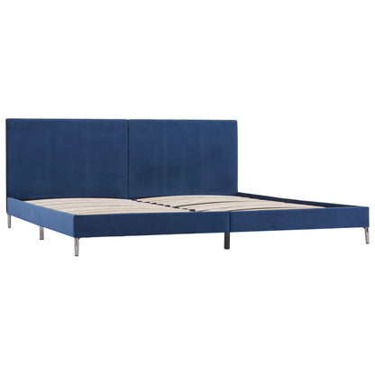 Bedframe Stof 180 x 200 cm Blauw