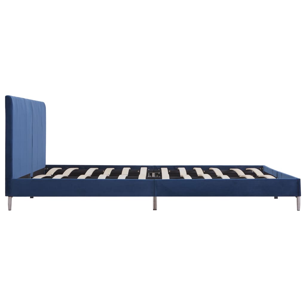Bedframe Stof 180 x 200 cm Blauw