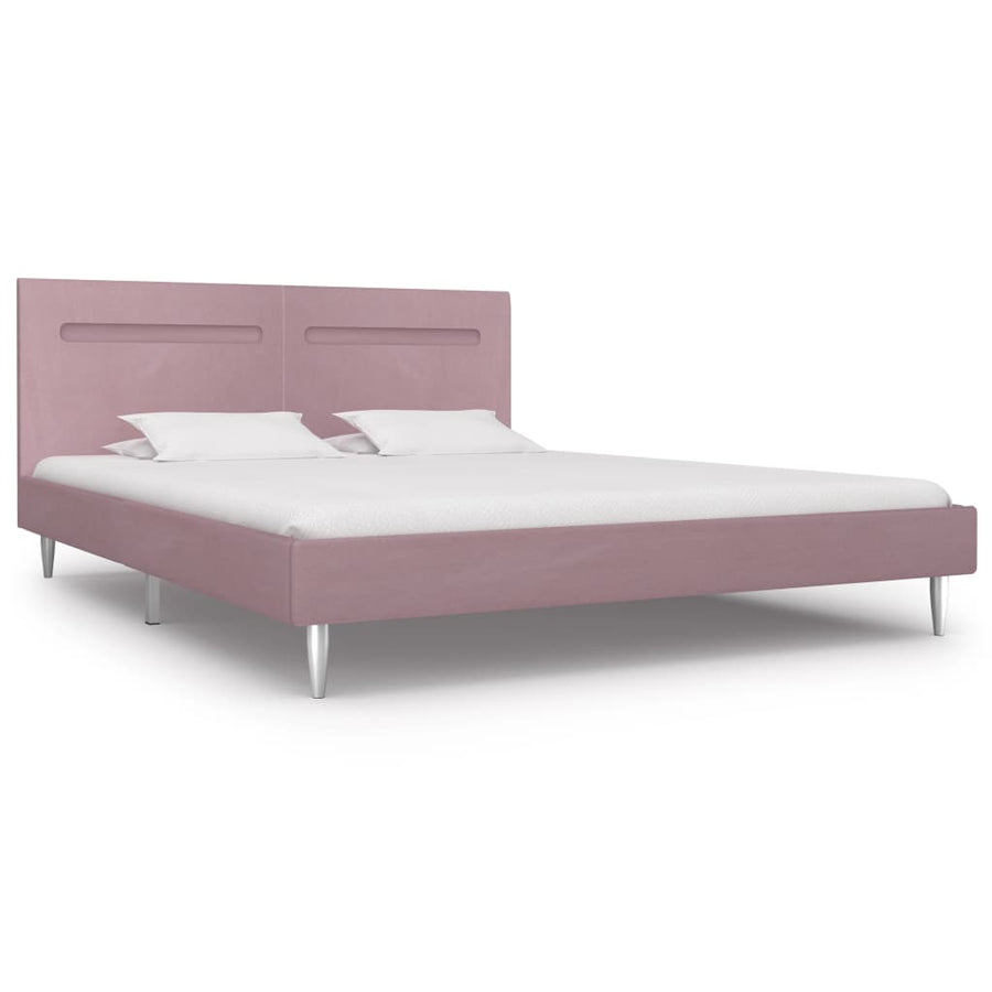 Bedframe Met Led Stof 180 x 200 cm Roze