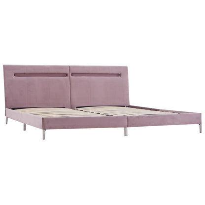 Bedframe Met Led Stof 180 x 200 cm Roze