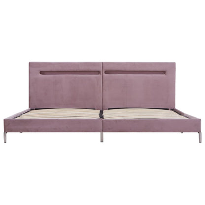 Bedframe Met Led Stof 180 x 200 cm Roze