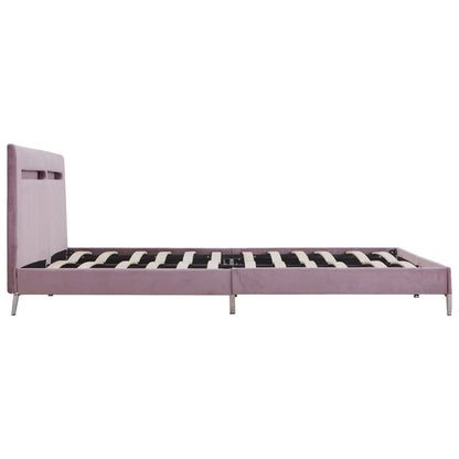 Bedframe Met Led Stof 180 x 200 cm Roze
