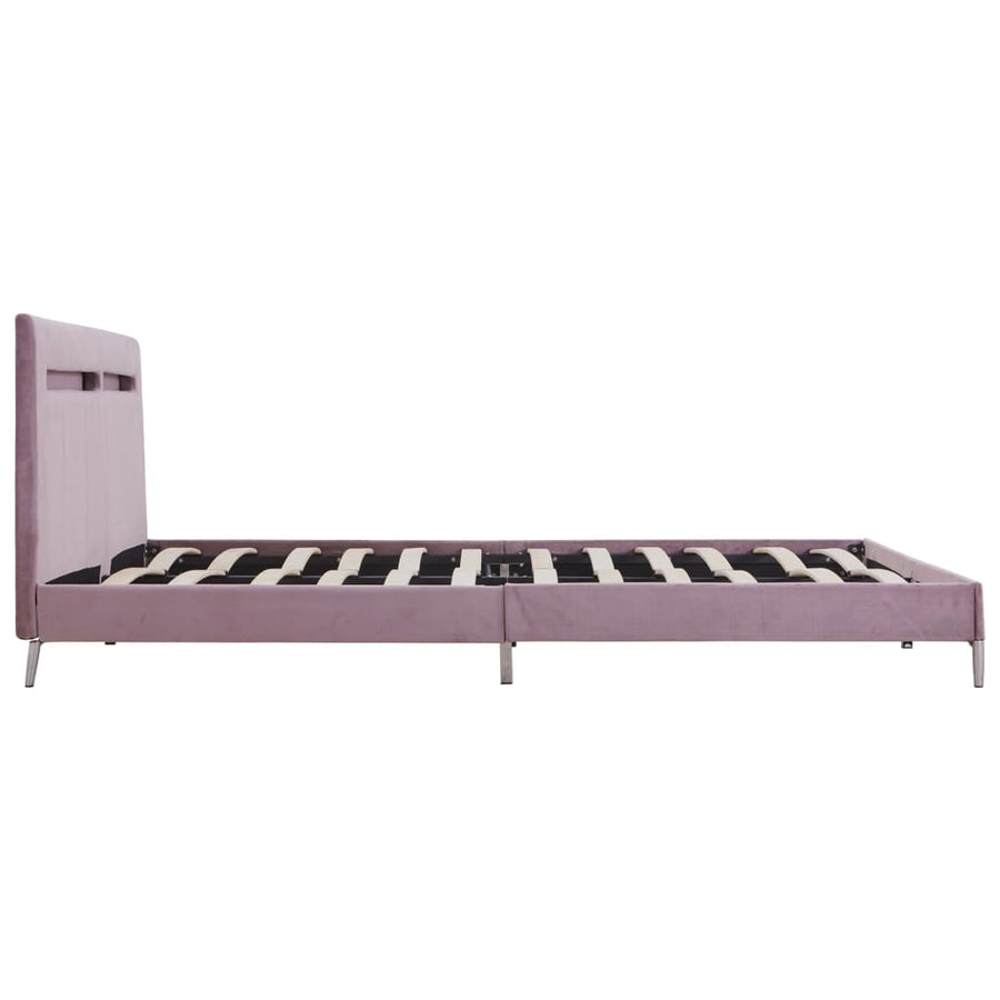 Bedframe Met Led Stof 180 x 200 cm Roze