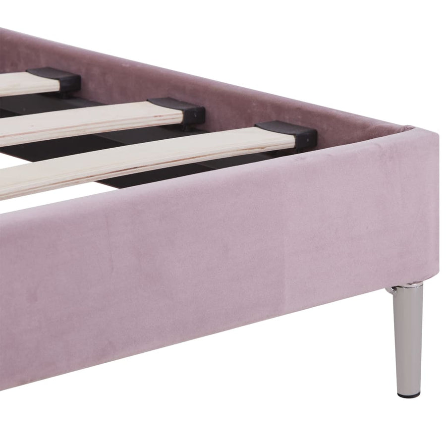 Bedframe Met Led Stof 180 x 200 cm Roze