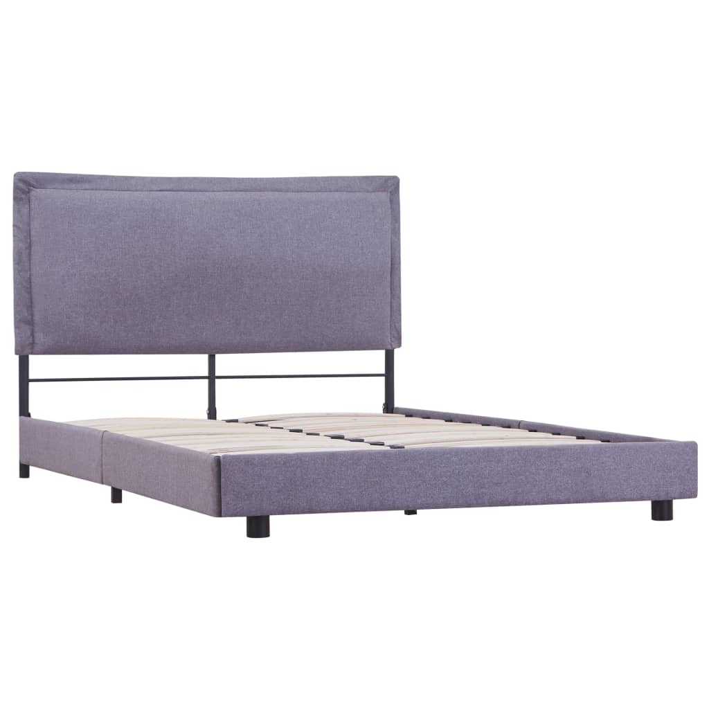 Bedframe Stof 140 x 200 cm Lichtgrijs
