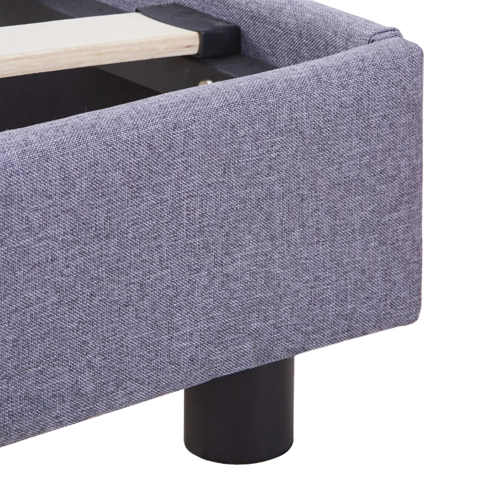 Bedframe Stof 140 x 200 cm Lichtgrijs