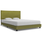 Bedframe groen 140x200 cm stof