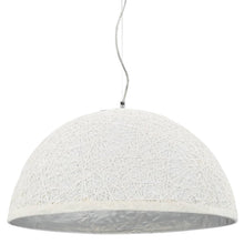Hanglamp E27 Ø50 Cm Ø 50 cm wit en zilver
