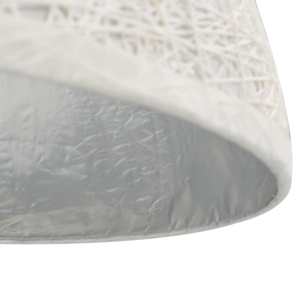 Hanglamp E27 Ø50 Cm Ø 50 cm wit en zilver