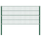 Schuttingpaneel Met Palen ,7X0,8 M Ijzer Groen 0.8 m 1.7 m