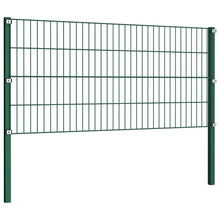 Schuttingpaneel Met Palen 1,7X0,8 M Ijzer Groen 0.8 m