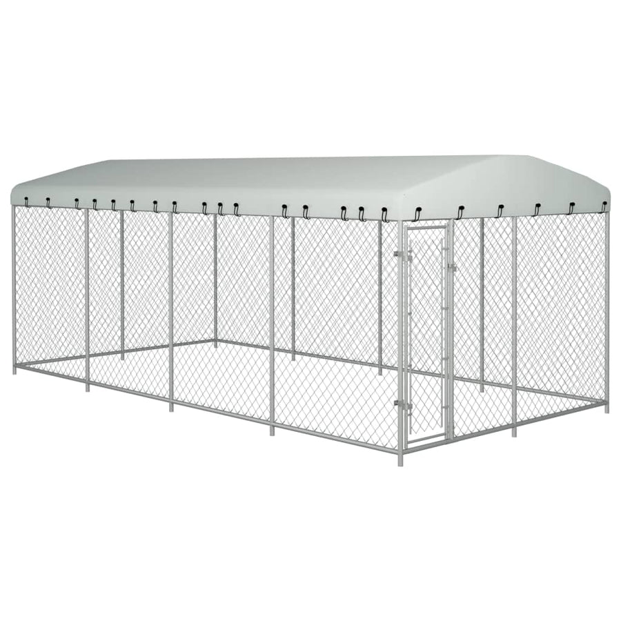 Hondenkennel Voor Buiten Met Dak 8X4X2,3 M Ja