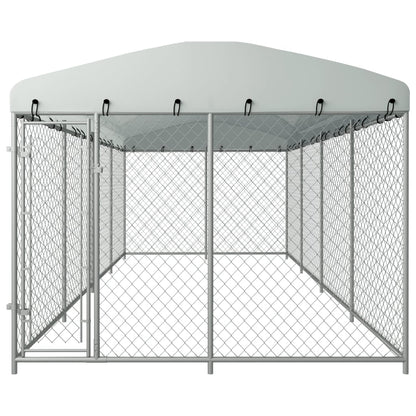 Hondenkennel Voor Buiten Met Dak 8X4X2,3 M Ja