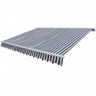 Awning motorized retractable 600 cm blue/white