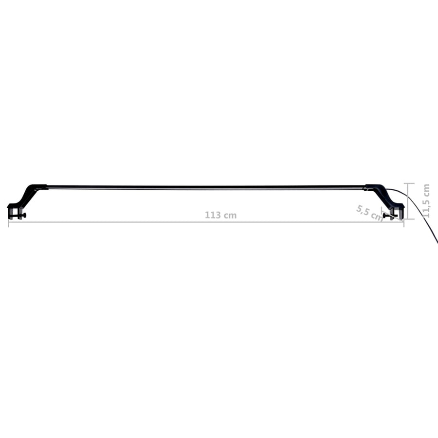 Aquariumlamp Met Klemmen Led Blauw En Wit 115-130 cm
