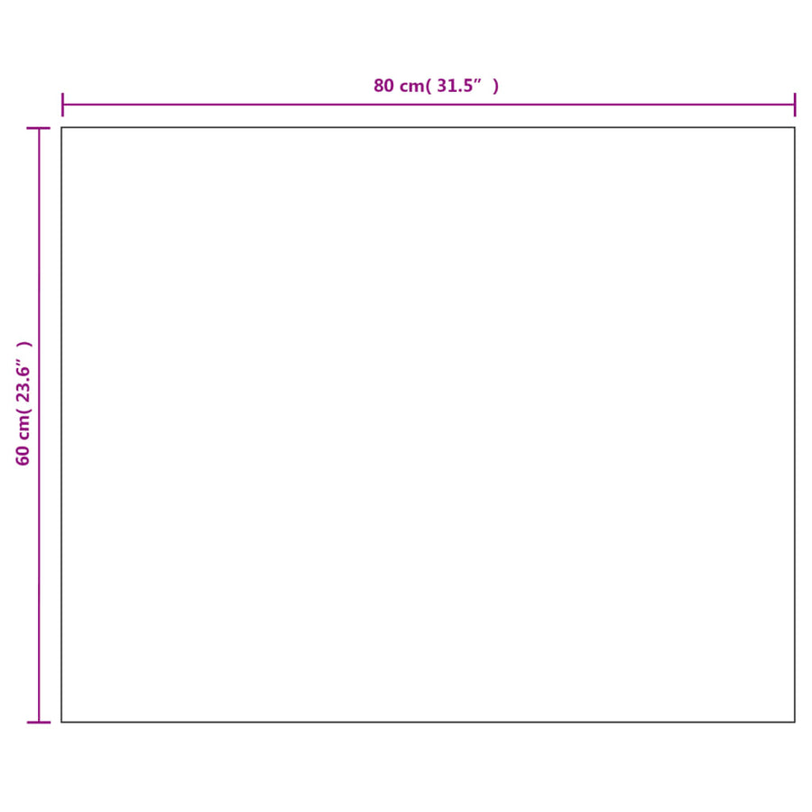 Spiegel Frameloos Glas 1 100 x 60 cm zonder LED