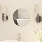 Round frameless mirror 30 cm glass