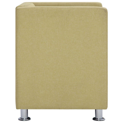 Fauteuil Kubus Stof Groen