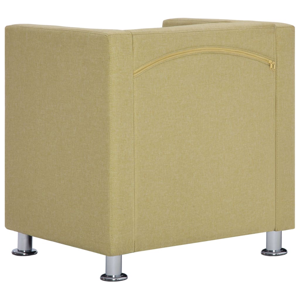 Fauteuil Kubus Stof Groen