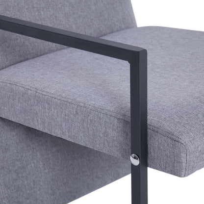 Fauteuil Stof Lichtgrijs