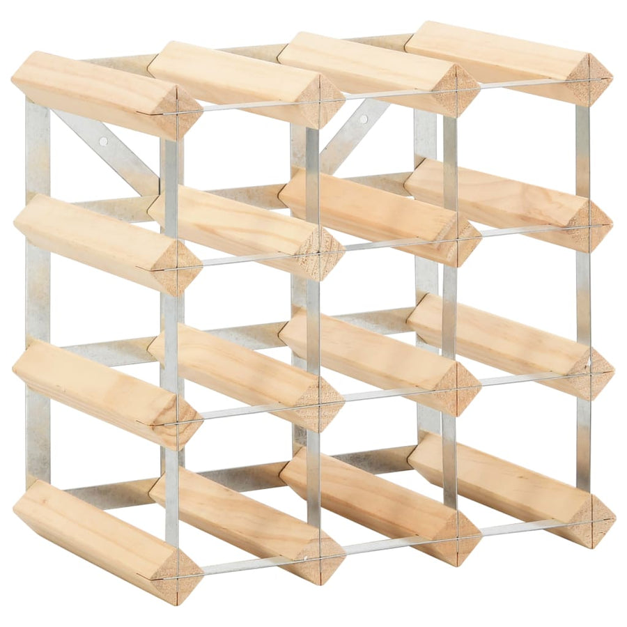 Wijnrek Voor 2 Flessen Massief Grenenhout 12 Beige