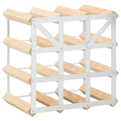 Wijnrek Voor 2 Flessen Massief Grenenhout 12 Beige