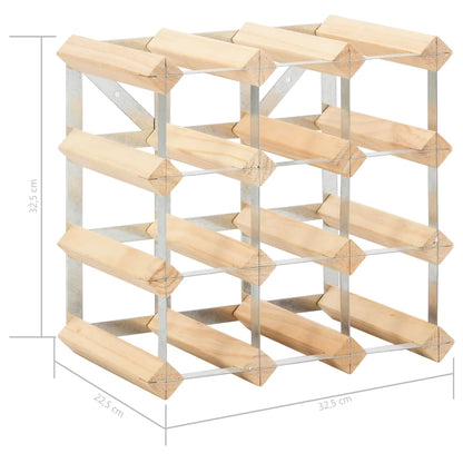 Wijnrek Voor 2 Flessen Massief Grenenhout 12 Beige