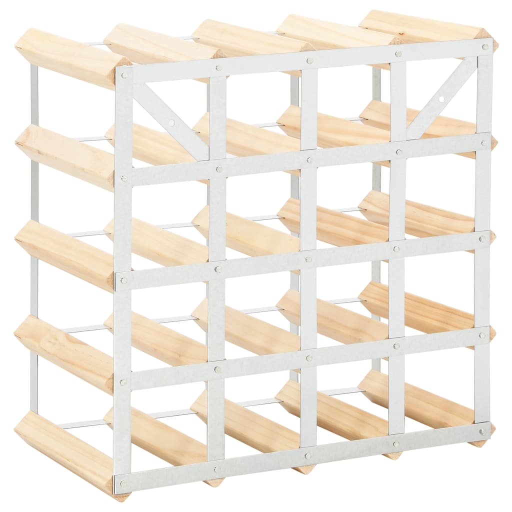 Wijnrek Voor Flessen Massief Grenenhout 20 Beige