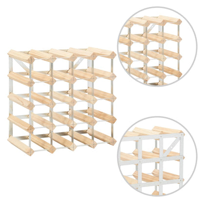 Wijnrek Voor Flessen Massief Grenenhout 20 Beige