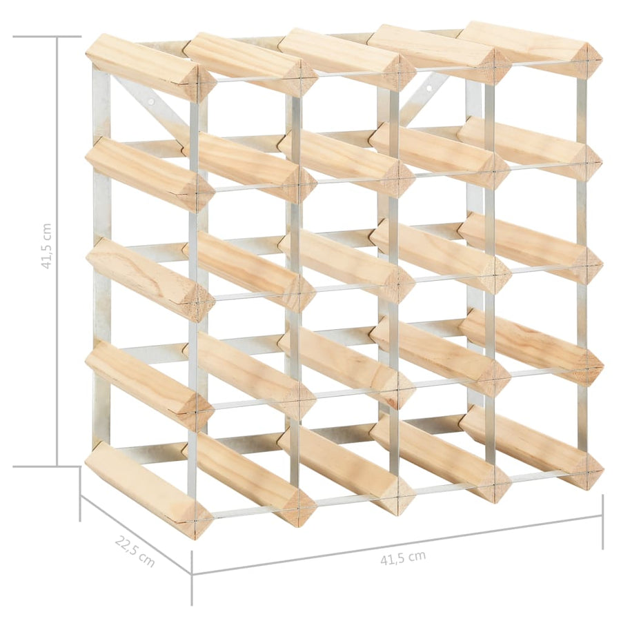 Wijnrek Voor Flessen Massief Grenenhout 20 Beige