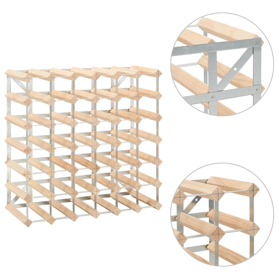 Wijnrek Voor Flessen Massief Grenenhout 42 Beige