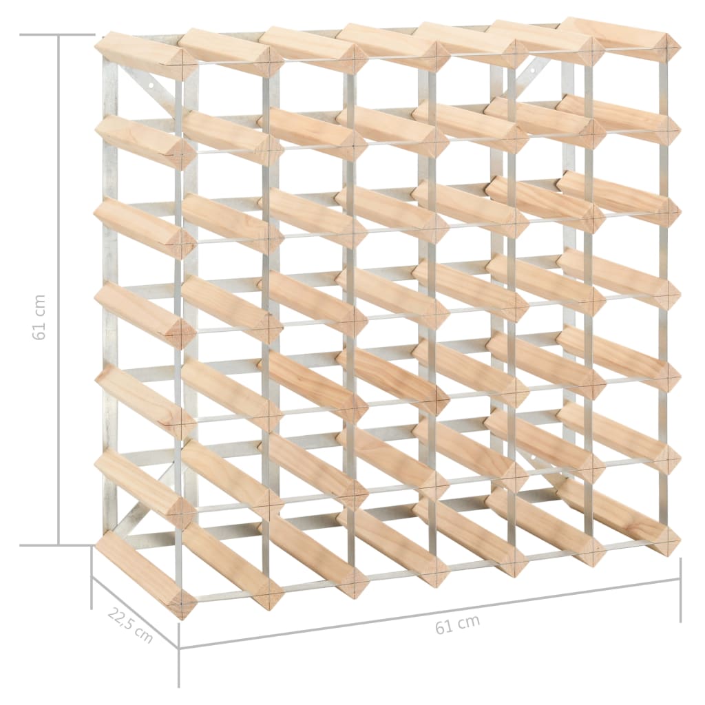 Wijnrek Voor Flessen Massief Grenenhout 42 Beige