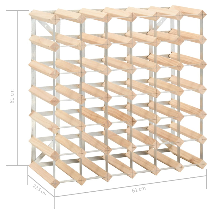 Wijnrek Voor Flessen Massief Grenenhout 42 Beige