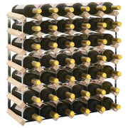 Wijnrek 42 flessen massief grenenhout 61x22.5x61 cm
