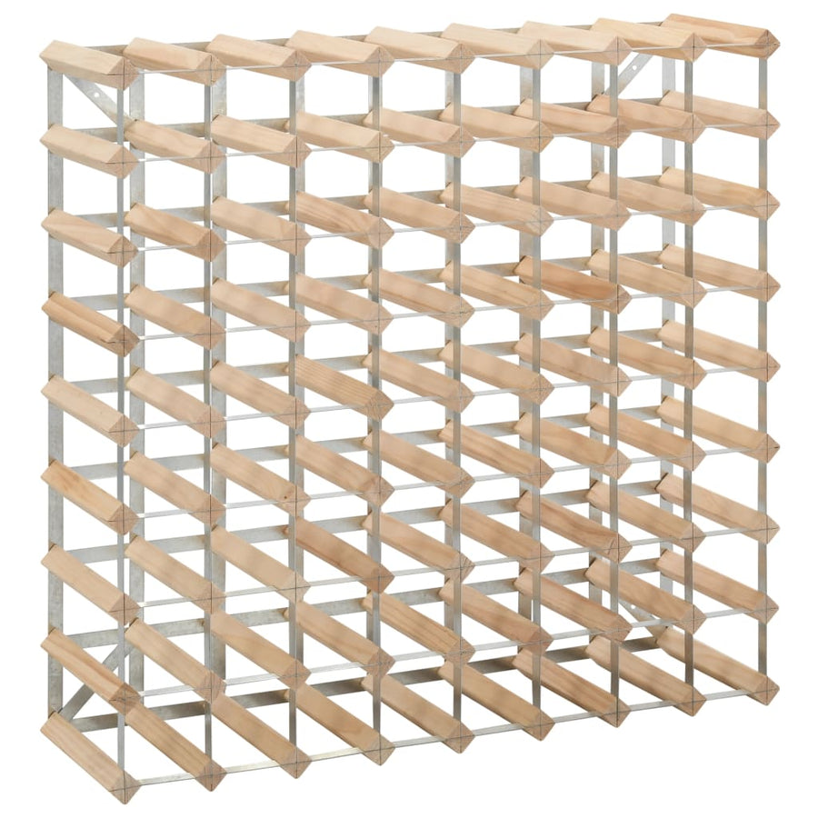 Wijnrek Voor Flessen Massief Grenenhout 72 Beige