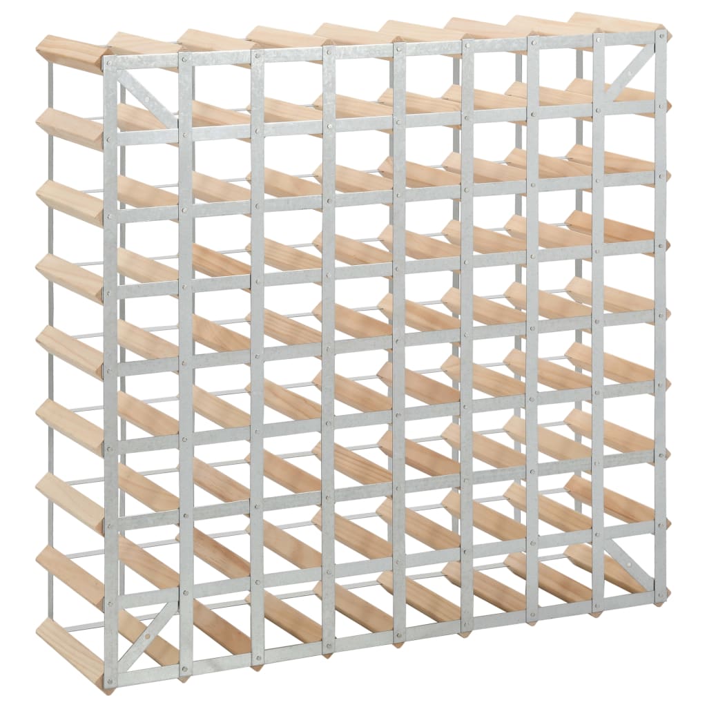 Wijnrek Voor Flessen Massief Grenenhout 72 Beige