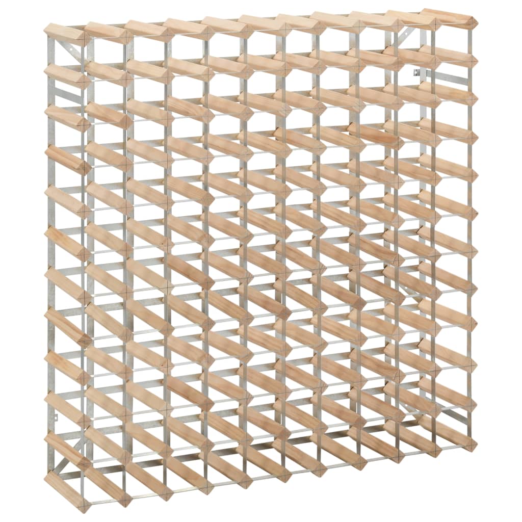 Wijnrek Voor 20 Flessen Massief Grenenhout 120 Beige